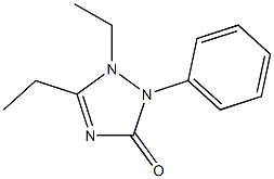 1,5-Diethyl-2-phenyl-1,2-dihydro-3H-1,2,4-triazol-3-one Struktur