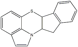 11,11a-Dihydro-11b-aza-6-thia-6aH-indeno[1,7-ab]fluorene Struktur