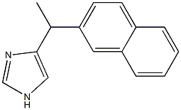 4-[1-(2-Naphthalenyl)ethyl]-1H-imidazole Struktur