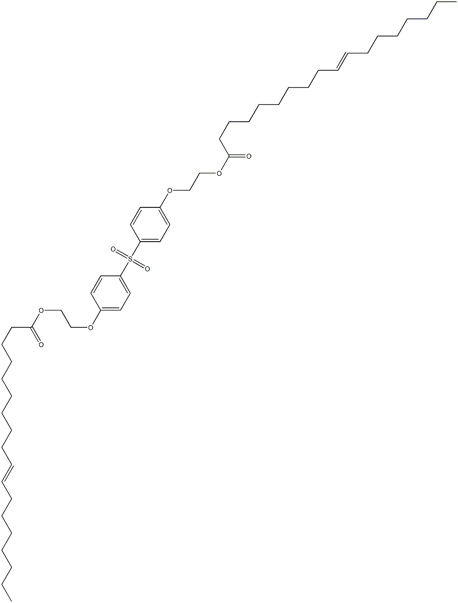 Bis[4-[2-(10-octadecenoyloxy)ethoxy]phenyl] sulfone Struktur