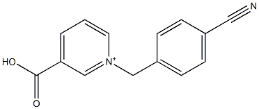 1-(4-Cyanobenzyl)-3-carboxypyridinium Struktur