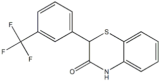 2-[3-(Trifluoromethyl)phenyl]-2H-1,4-benzothiazin-3(4H)-one Struktur