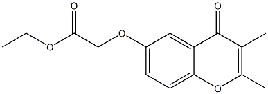 [(2,3-Dimethyl-4-oxo-4H-1-benzopyran-6-yl)oxy]acetic acid ethyl ester Struktur