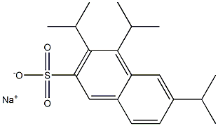 3,4,6-Triisopropyl-2-naphthalenesulfonic acid sodium salt Struktur