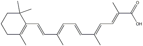 2,5,9-Trimethyl-11-(2,6,6-trimethyl-1-cyclohexen-1-yl)-2,4,6,8,10-undecapentaenoic acid Struktur