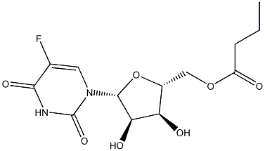 5-Fluoro-5'-O-butanoyluridine Struktur