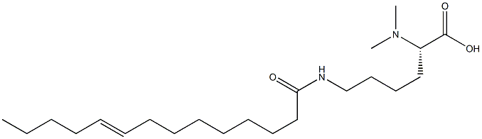 N6-(9-Tetradecenoyl)-N2,N2-dimethyllysine Struktur