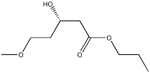 (S)-3-Hydroxy-5-methoxypentanoic acid propyl ester Struktur