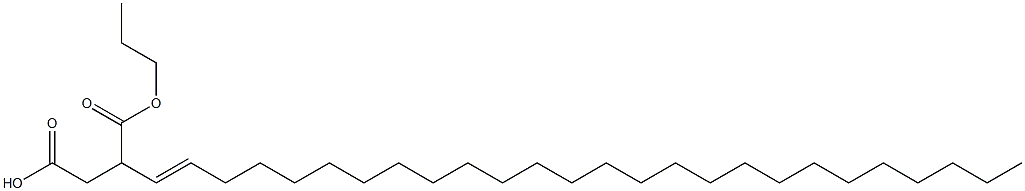 3-(1-Hexacosenyl)succinic acid 1-hydrogen 4-propyl ester Struktur