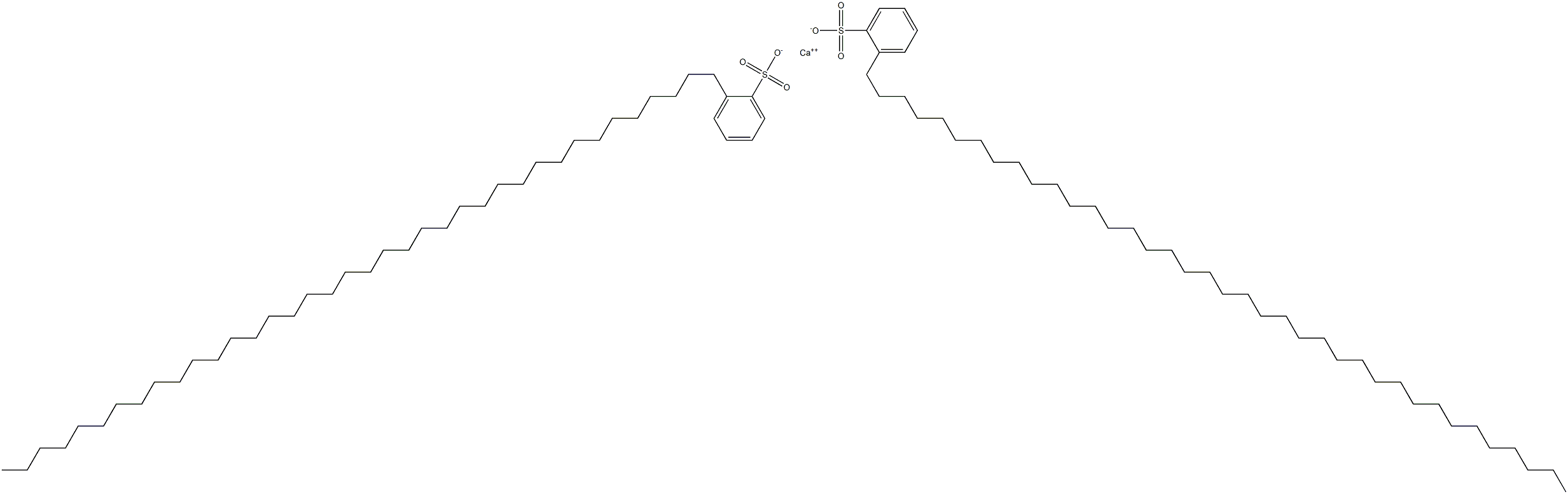 Bis[2-(octatriacontan-1-yl)benzenesulfonic acid]calcium salt Struktur