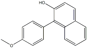 1-(4-Methoxyphenyl)naphthalen-2-ol Struktur