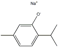 Sodium 2-isopropyl-5-methylphenolate Struktur