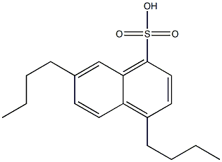 4,7-Dibutyl-1-naphthalenesulfonic acid Struktur