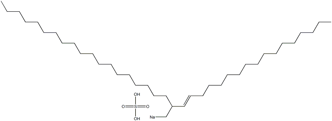 Sulfuric acid 2-(1-heptadecenyl)henicosyl=sodium ester salt Struktur