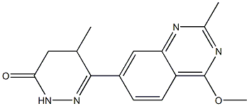 4,5-Dihydro-5-methyl-6-(2-methyl-4-methoxyquinazolin-7-yl)pyridazin-3(2H)-one Struktur