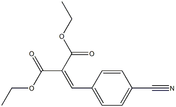 (p-Cyanobenzylidene)malonic acid diethyl ester Struktur