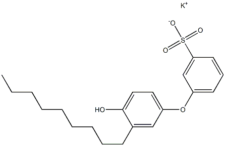 4'-Hydroxy-3'-nonyl[oxybisbenzene]-3-sulfonic acid potassium salt Struktur