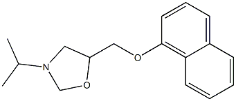 3-Isopropyl-5-[[(1-naphtyl)oxy]methyl]oxazolidine Struktur