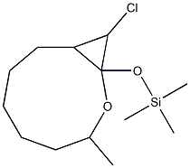 10-Chloro-3-methyl-1-(trimethylsilyloxy)-2-oxabicyclo[7.1.0]decane Struktur