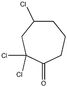 2,2,4-Trichlorocycloheptanone Struktur