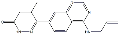 4,5-Dihydro-5-methyl-6-(4-allylaminoquinazolin-7-yl)pyridazin-3(2H)-one Struktur