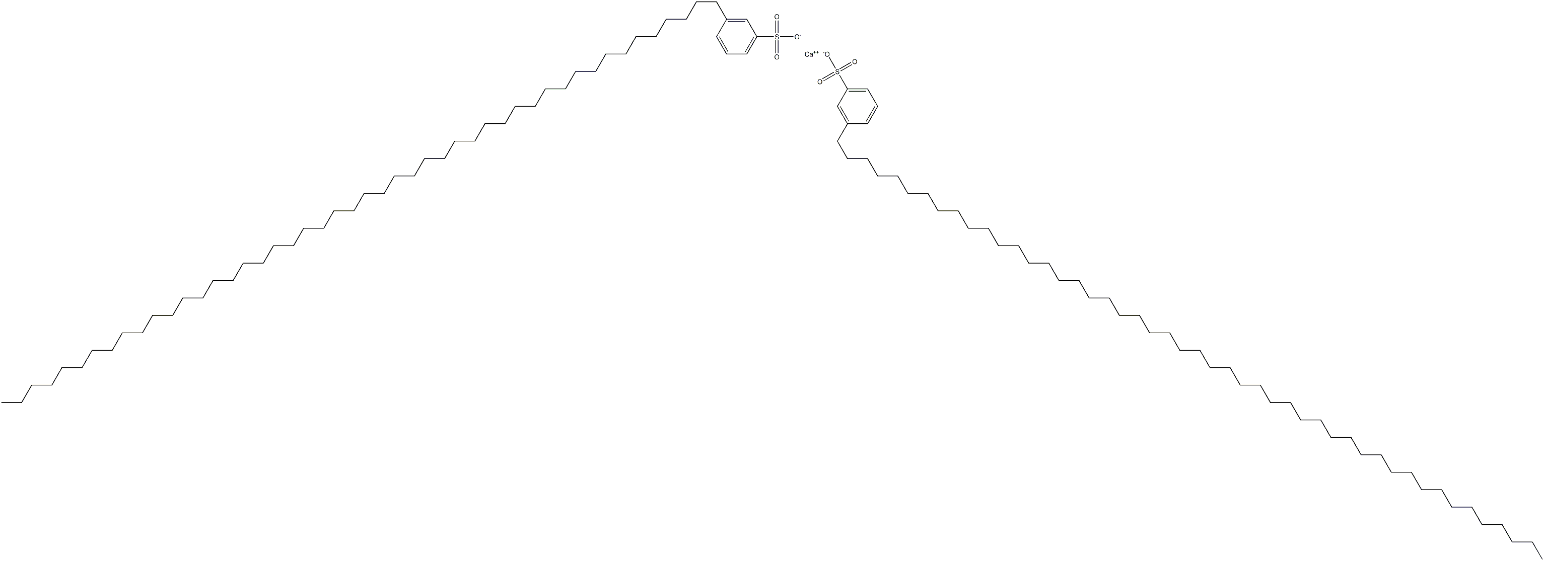 Bis[3-(octatetracontan-1-yl)benzenesulfonic acid]calcium salt Struktur