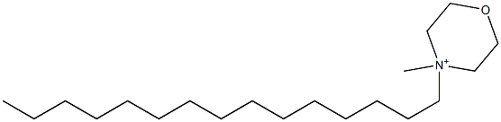 4-Methyl-4-pentadecylmorpholinium Struktur