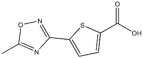 5-(5-Methyl-1,2,4-oxadiazol-3-yl)thiophene-2-carboxylic acid Struktur