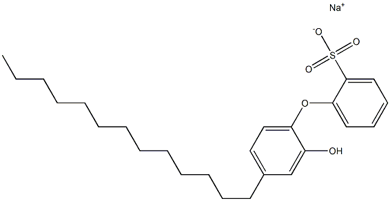 2'-Hydroxy-4'-tridecyl[oxybisbenzene]-2-sulfonic acid sodium salt Struktur