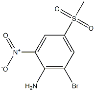 6-Bromo-4-(methylsulfonyl)-2-nitroaniline Struktur