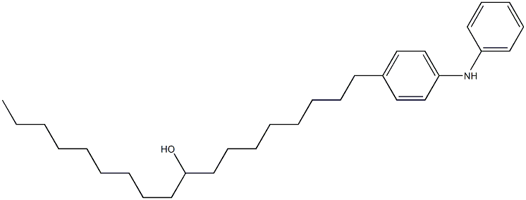 4-(9-Hydroxyoctadecyl)phenylphenylamine Struktur