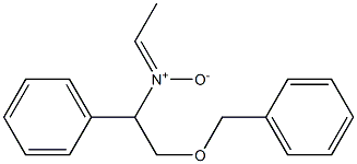 N-(2-Benzyloxy-1-phenylethyl)ethanimine N-oxide Struktur