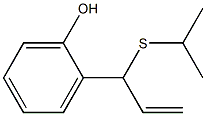 2-(1-Isopropylthio-2-propenyl)phenol Struktur