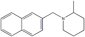 2-Methyl-1-(2-naphtylmethyl)piperidine Struktur