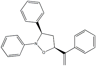 (3R,5S)-2,3-Diphenyl-5-(1-phenylethenyl)isoxazolidine Struktur