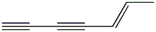 (E)-2-Heptene-4,6-diyne Struktur