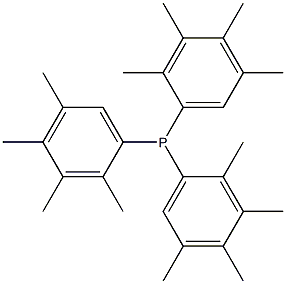 Tris(2,3,4,5-tetramethylphenyl)phosphine Struktur