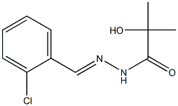 N'-(2-Chlorobenzylidene)2-hydroxy-2-methylpropanoic acid hydrazide Struktur