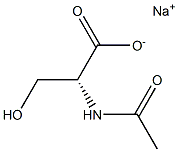 (2R)-2-(Acetylamino)-3-hydroxypropionic acid sodium salt Struktur