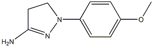 3-Amino-1-(4-methoxyphenyl)-2-pyrazoline Struktur