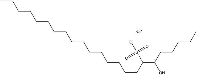 6-Hydroxytricosane-7-sulfonic acid sodium salt Struktur