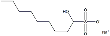 1-Hydroxynonane-1-sulfonic acid sodium salt Struktur