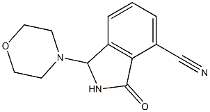 3-Morpholino-7-cyano-2,3-dihydro-1H-isoindol-1-one Struktur