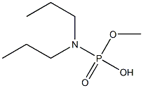 N,N-Dipropylamidophosphoric acid hydrogen methyl ester Struktur