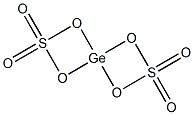 Bis(sulfonylbisoxy)germanium(IV) Struktur