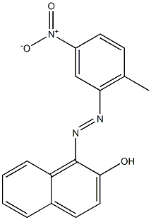 1-(6-Methyl-3-nitrophenylazo)-2-naphthol Struktur