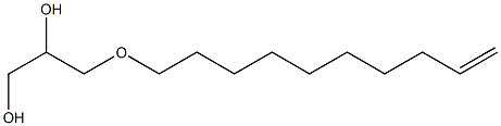 3-(9-Decenyloxy)-1,2-propanediol Struktur