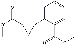 2-[2-(Methoxycarbonyl)cyclopropyl]benzoic acid methyl ester Struktur