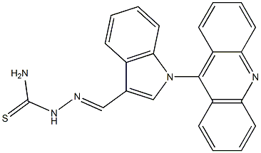 1-(Acridin-9-yl)-1H-indole-3-carbaldehyde thiosemicarbazone Struktur