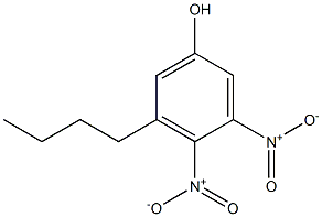 5-Butyl-3,4-dinitrophenol Struktur